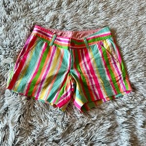 Lily Pulitzer Callahan Shorts Size Zero Neon Stripes